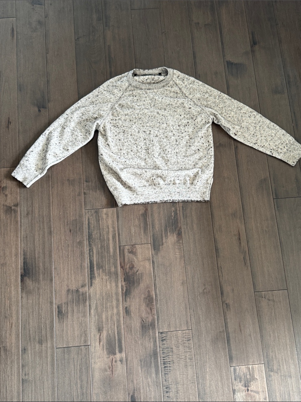 Cozy Cream Speckled Crewneck Sweater - Women's